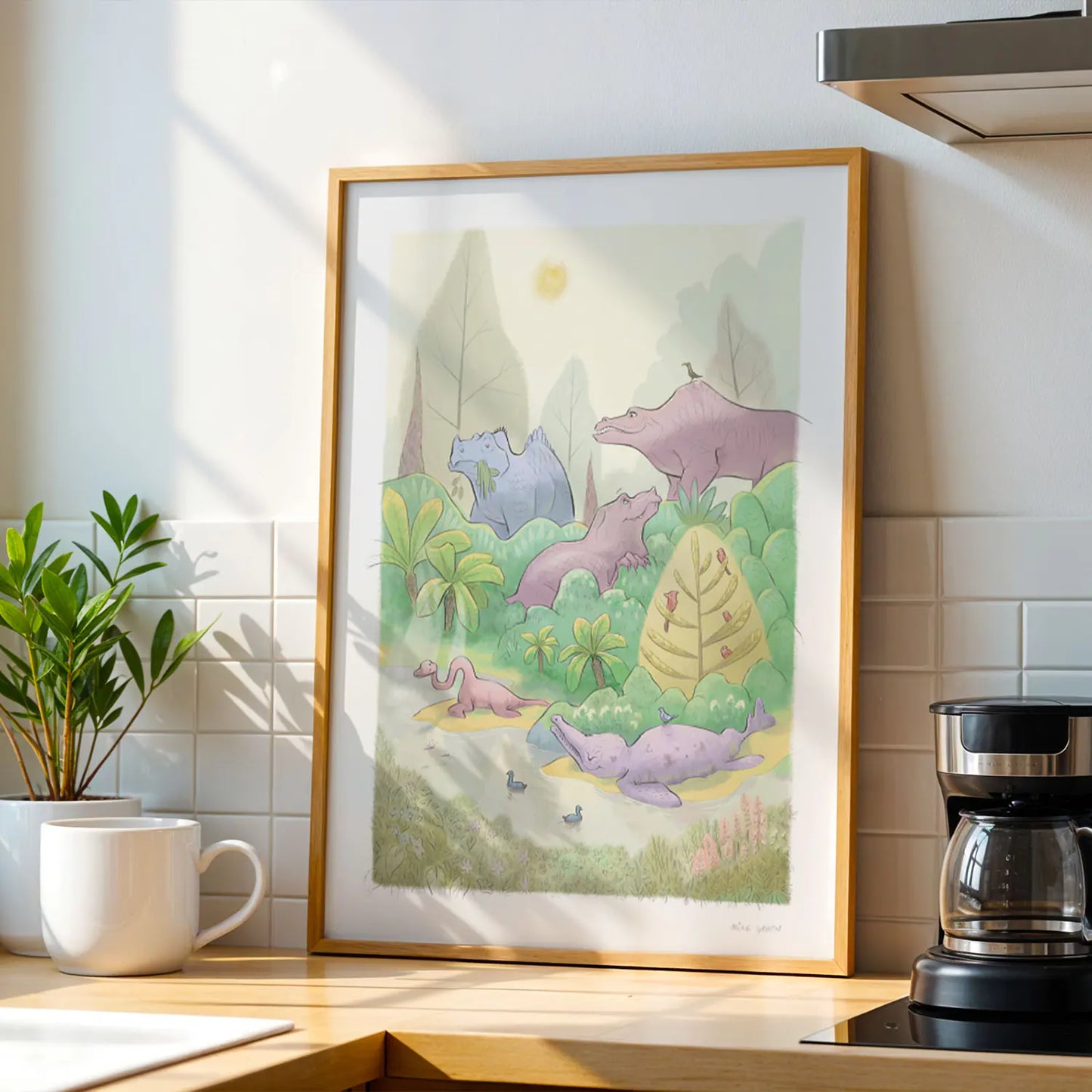 Crystal Palace Park Dinosaurs Art Print