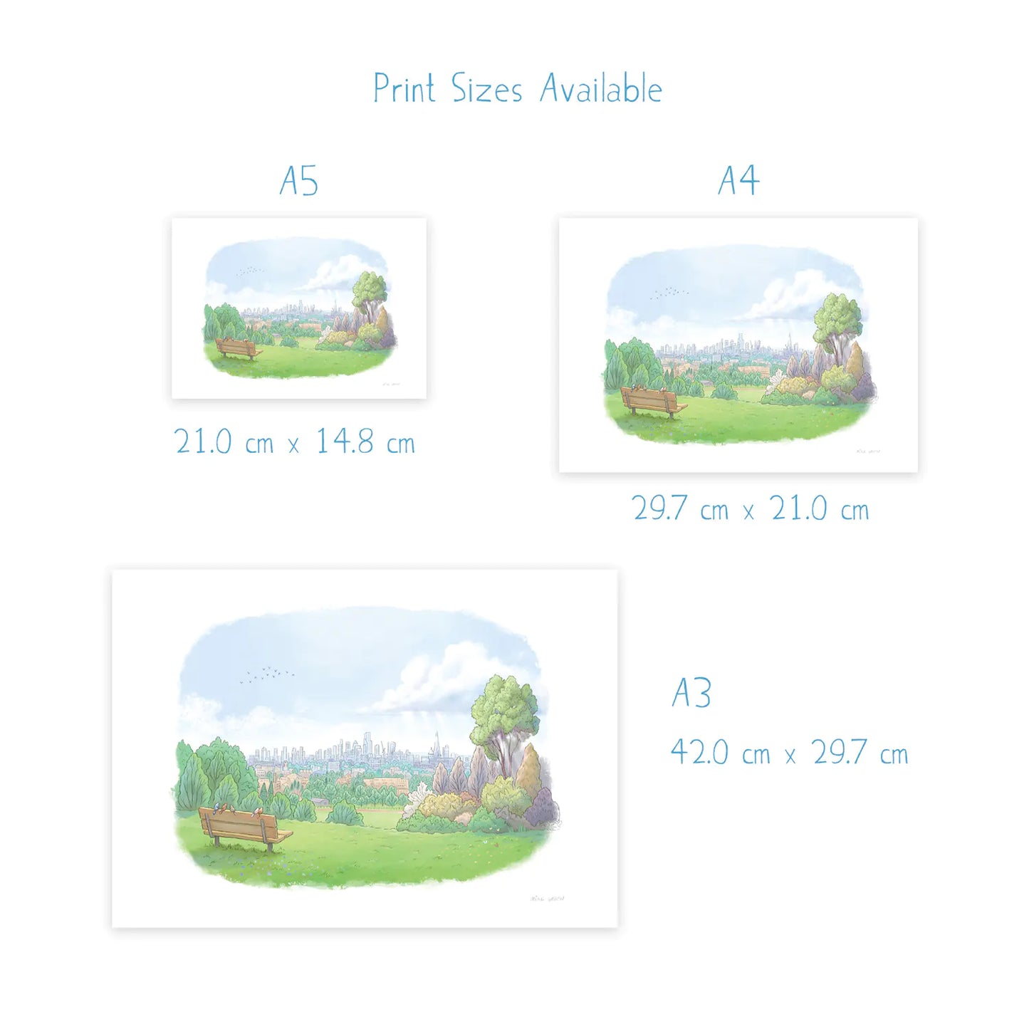 Hampstead Heath Parliament Hill View London Art Print