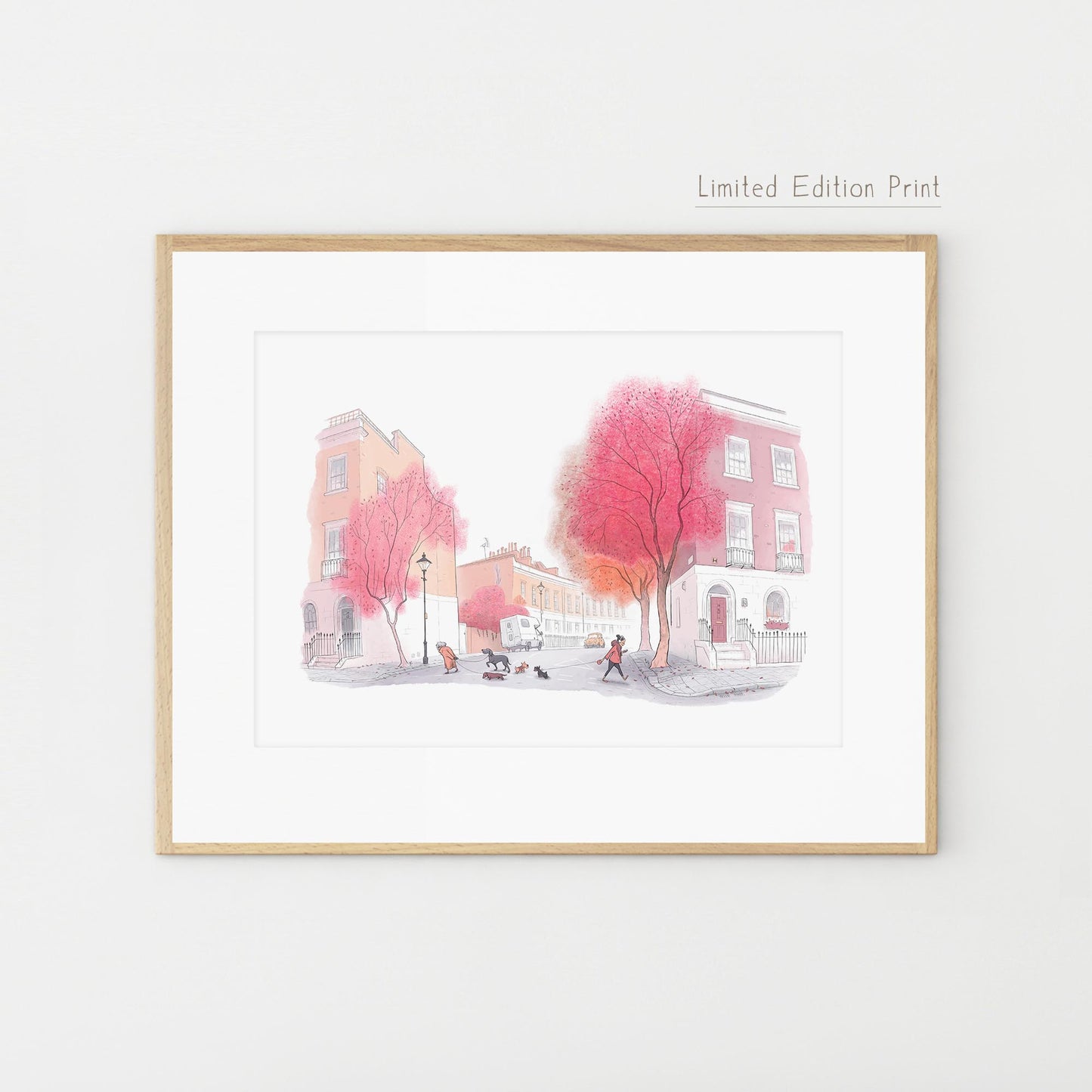 Limited Edition 'Morning Catch-up' London Print A3