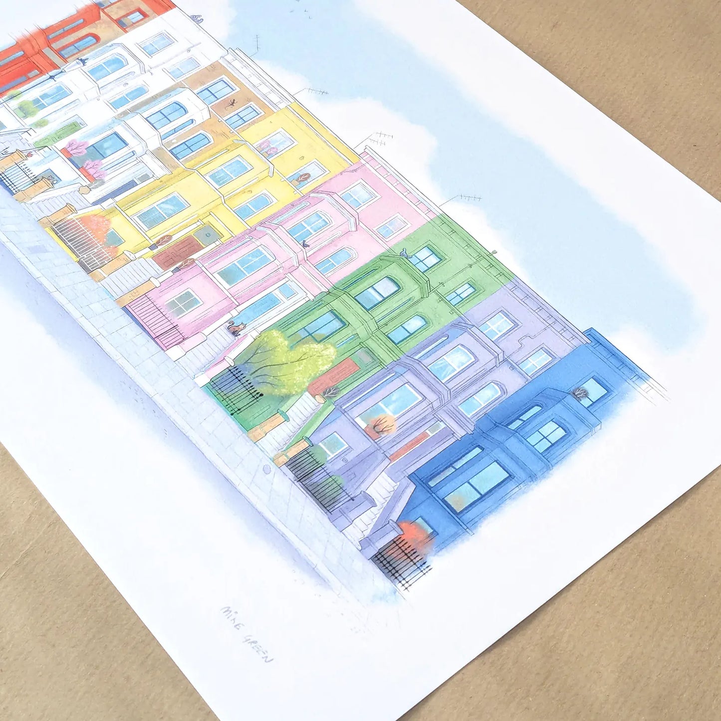 Notting Hill Houses London Art Print