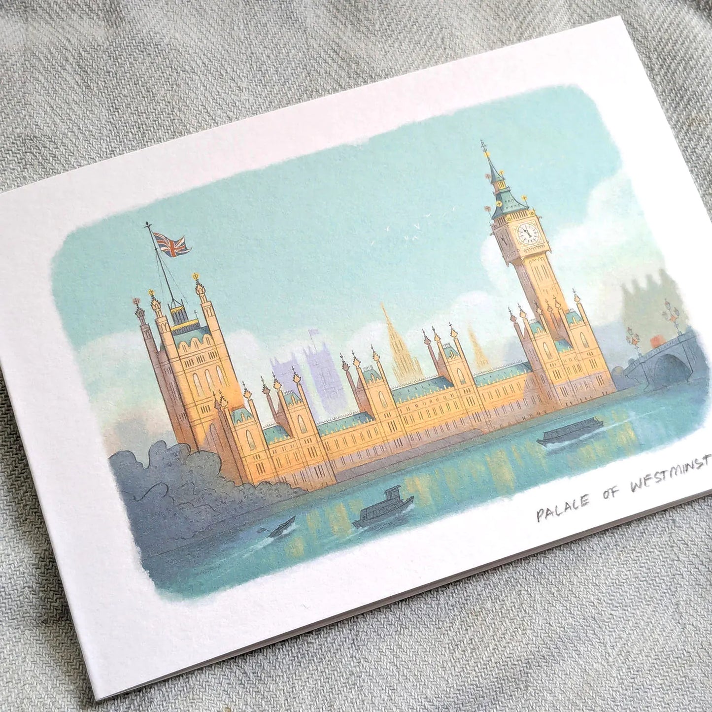 Palace of Westminster London Landmark Greetings Card