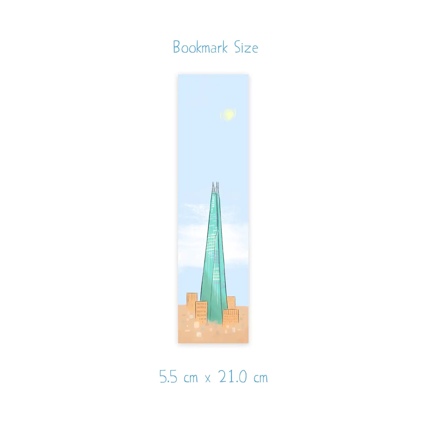 The Shard London bookmark dimensions