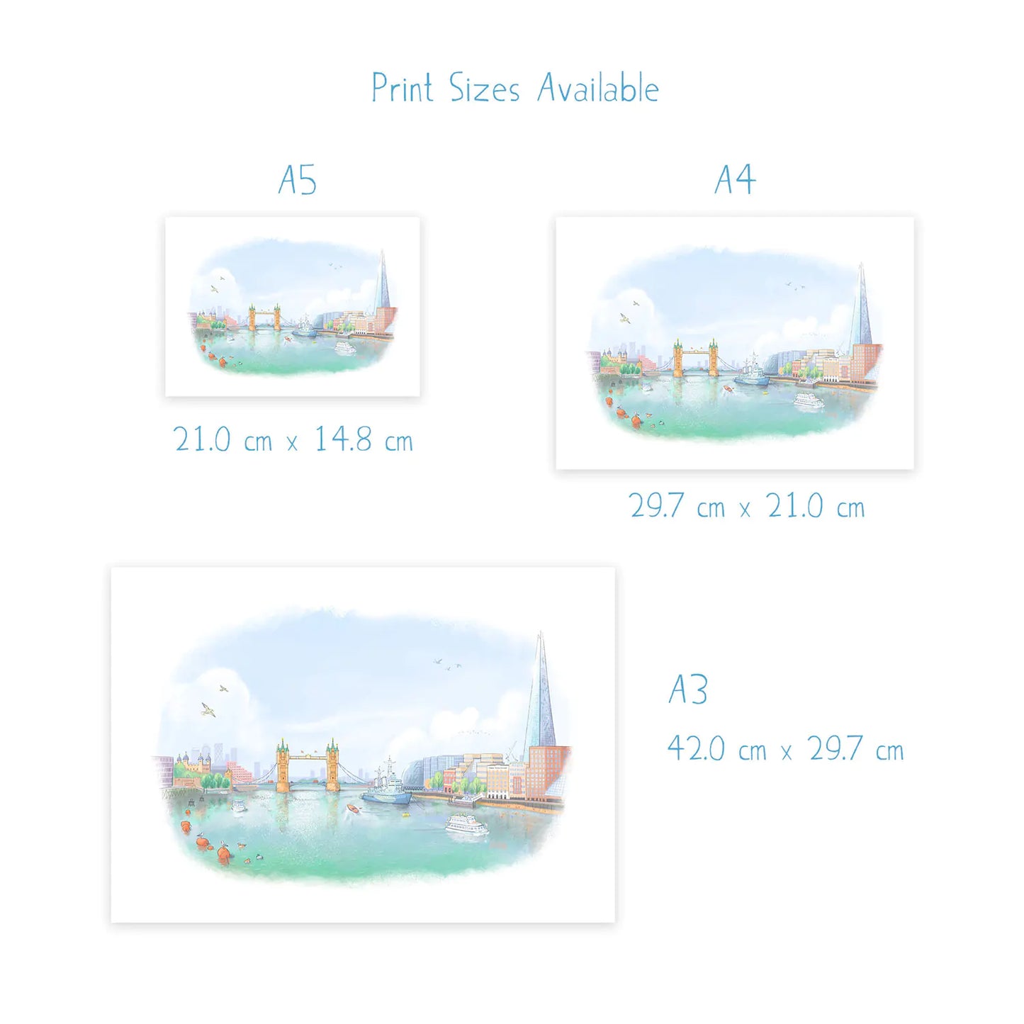 Tower Bridge from London Bridge Art Print