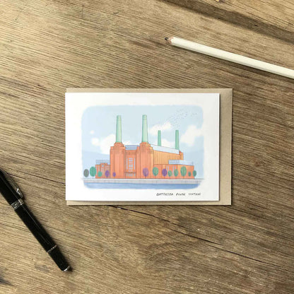 Battersea Power Station, London Greetings Card