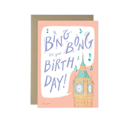 Big Ben London Birthday card by Mike Green Illustration