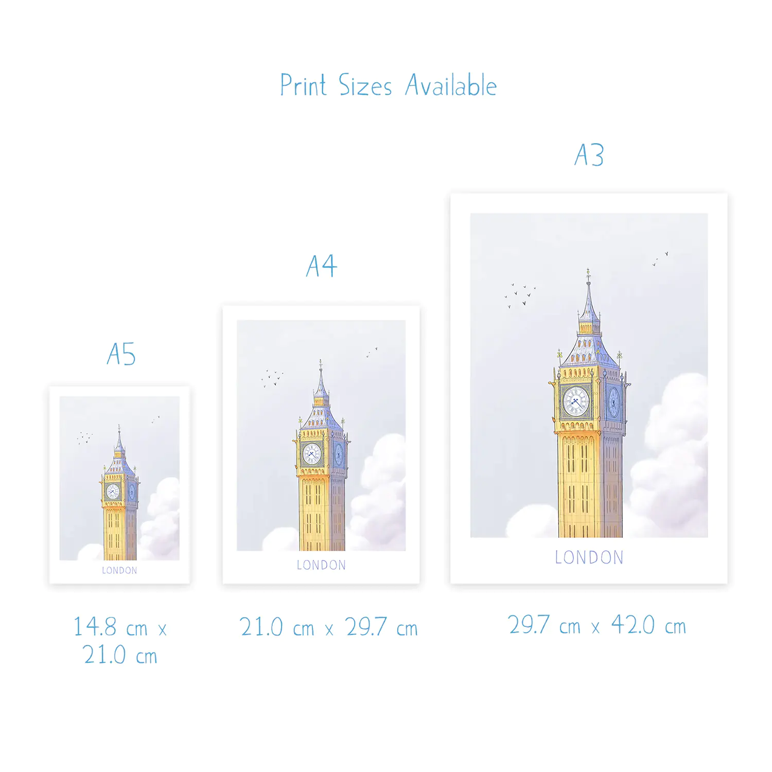 Big Ben print dimensions