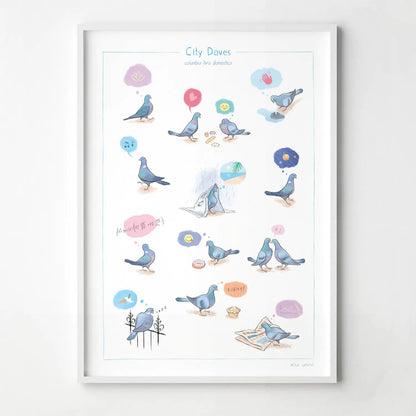 City Doves London Print