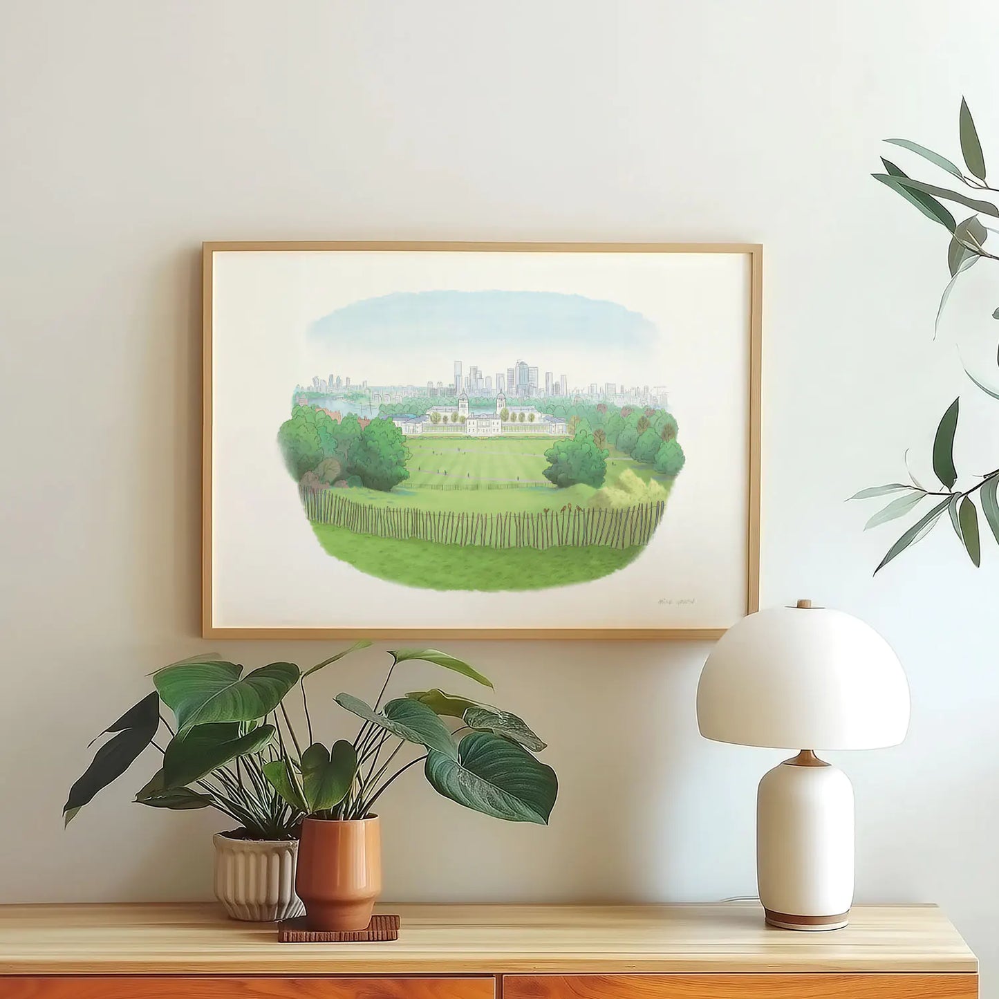 Greenwich Park View London Art Print