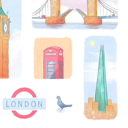 London Landmarks Art Print