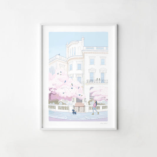 'Springtime Skate in Notting Hill' London Print