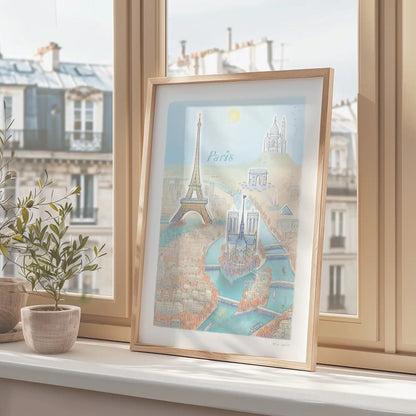 Paris Skyline Print