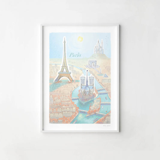 Paris Skyline Print