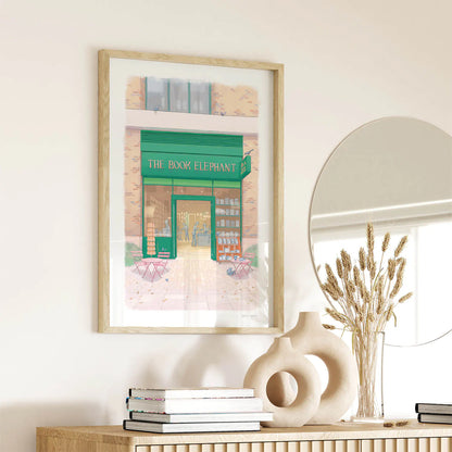 The Book Elephant, London, Art Print