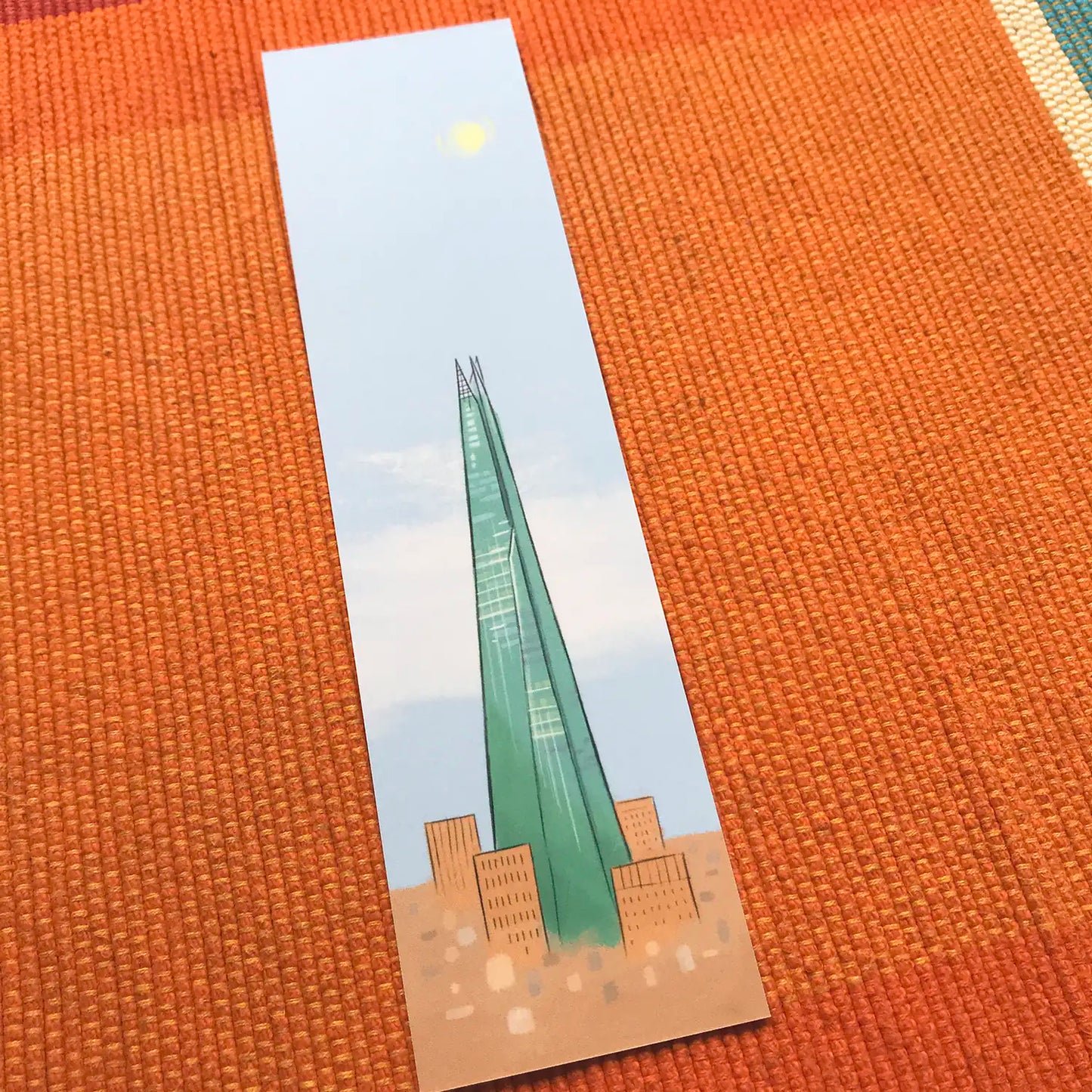 The Shard London bookmark by Mike Green Illustration