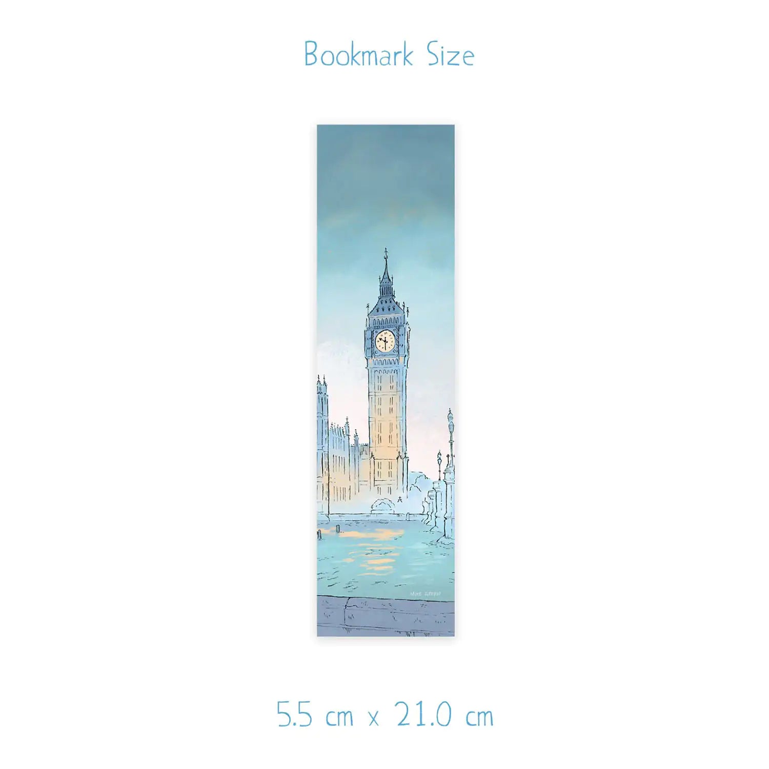 Westminster at Twilight bookmark dimensions